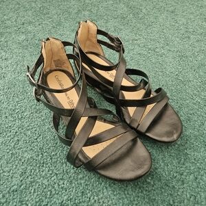 Croft & Barrow Black Strappy Sandals